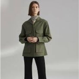 Toteme Avignon Olive Khaki Utility Jacket for Women